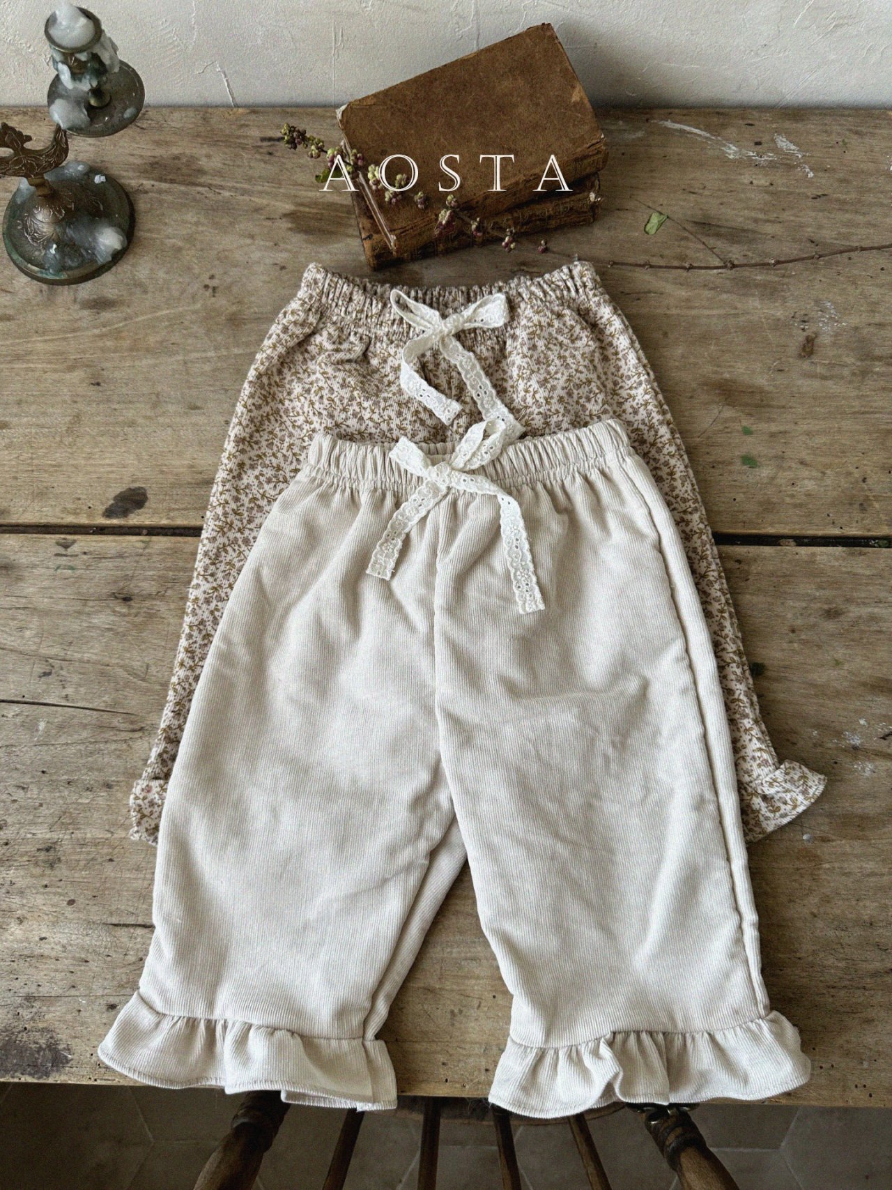 olivia ruffle pants